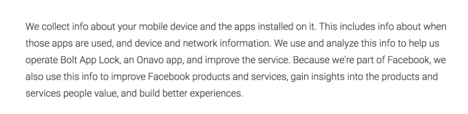 Screenshot of Bolt App Lock