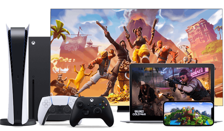 Lukuisia pelikonsoleita ja -laitteita.