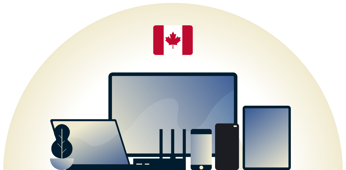 Canada VPN beskytter en rekke enheter.